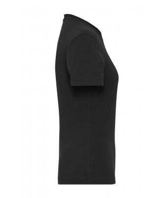 Damen Ladies' ORGANIC Stretch-T Work - SOLID -   OCS Blended Black 8707
