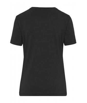 Damen Ladies' ORGANIC Stretch-T Work - SOLID -   OCS Blended Black 8707