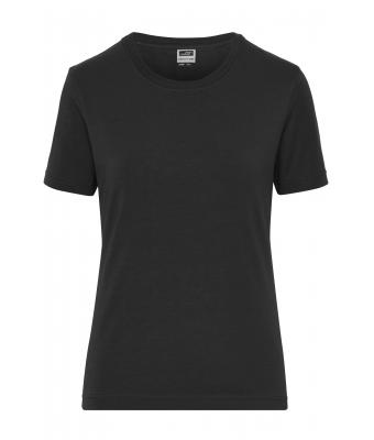 Damen Ladies' ORGANIC Stretch-T Work - SOLID -   OCS Blended Black 8707