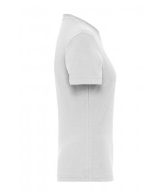 Damen Ladies' ORGANIC Stretch-T Work - SOLID -   OCS Blended White 8707