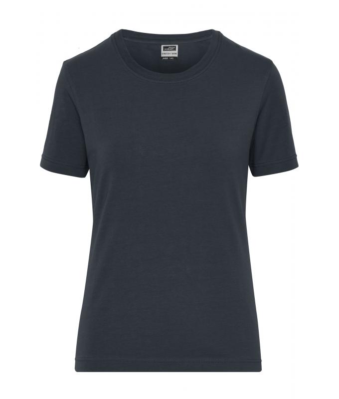 Damen Ladies' Stretch-T Work - SOLID - OCS Standard Carbon 8707