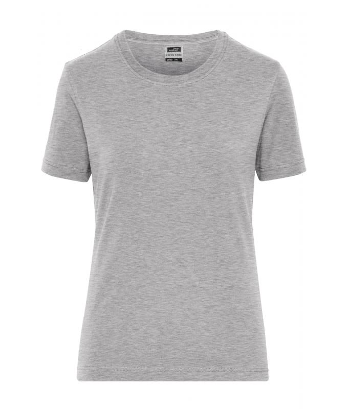 Damen Ladies' Stretch-T Work - SOLID - OCS Standard Grey-heather 8707