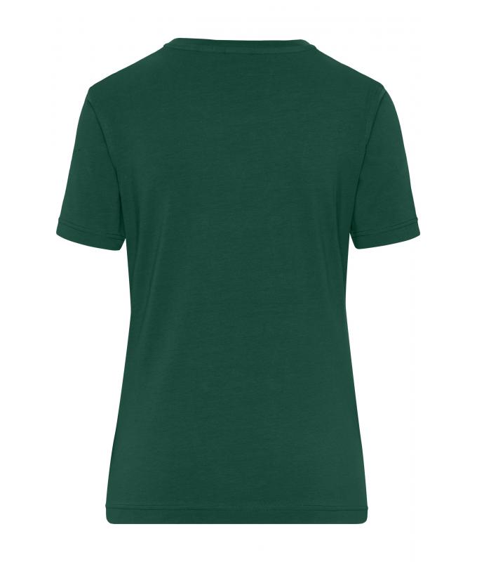 Damen Ladies' Stretch-T Work - SOLID - OCS Standard Dark-green 8707