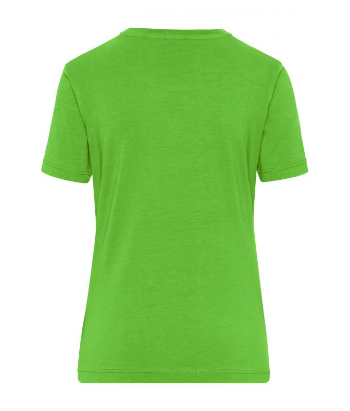 Damen Ladies' Stretch-T Work - SOLID - OCS Standard Lime-green 8707