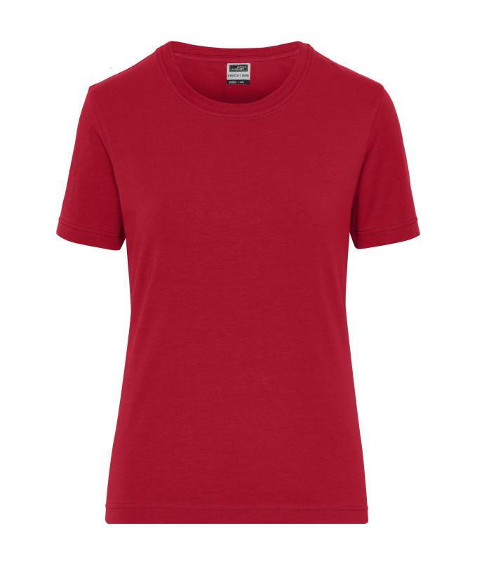 Damen Ladies' Stretch-T Work - SOLID - OCS Standard Red 8707