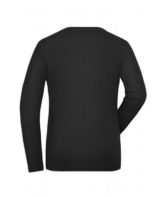 Ladies Ladies' BIO Stretch-Longsleeve Work - SOLID -   OCS Blended Black 8706