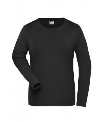 Ladies Ladies' BIO Stretch-Longsleeve Work - SOLID -   OCS Blended Black 8706