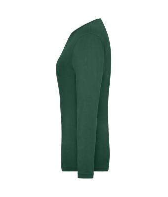 Ladies Ladies' BIO Stretch-Longsleeve Work - SOLID -   OCS Blended Dark-green 8706