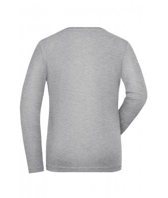 Ladies Ladies' BIO Stretch-Longsleeve Work - SOLID -   OCS Blended Grey-heather 8706