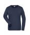 Damen Ladies' BIO Stretch-Longsleeve Work - SOLID - Navy 8706