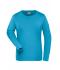 Damen Ladies' BIO Stretch-Longsleeve Work - SOLID - Turquoise 8706