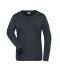 Ladies Ladies' BIO Stretch-Longsleeve Work - SOLID - Carbon 8706