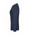 Damen Ladies' ORGANIC Stretch-Longsleeve Work - SOLID -   OCS Blended Navy 8706