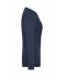 Damen Ladies' ORGANIC Stretch-Longsleeve Work - SOLID -   OCS Blended Navy 8706