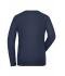 Damen Ladies' ORGANIC Stretch-Longsleeve Work - SOLID -   OCS Blended Navy 8706