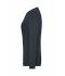 Damen Ladies' ORGANIC Stretch-Longsleeve Work - SOLID -   OCS Blended Carbon 8706