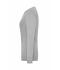 Damen Ladies' ORGANIC Stretch-Longsleeve Work - SOLID -   OCS Blended Grey-heather 8706