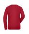 Damen Ladies' ORGANIC Stretch-Longsleeve Work - SOLID -   OCS Blended Red 8706