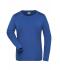 Damen Ladies' ORGANIC Stretch-Longsleeve Work - SOLID -   OCS Blended Royal 8706