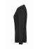 Damen Ladies' ORGANIC Stretch-Longsleeve Work - SOLID -   OCS Blended Black 8706