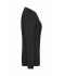 Damen Ladies' ORGANIC Stretch-Longsleeve Work - SOLID -   OCS Blended Black 8706