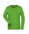Damen Ladies' ORGANIC Stretch-Longsleeve Work - SOLID -   OCS Blended Lime-green 8706