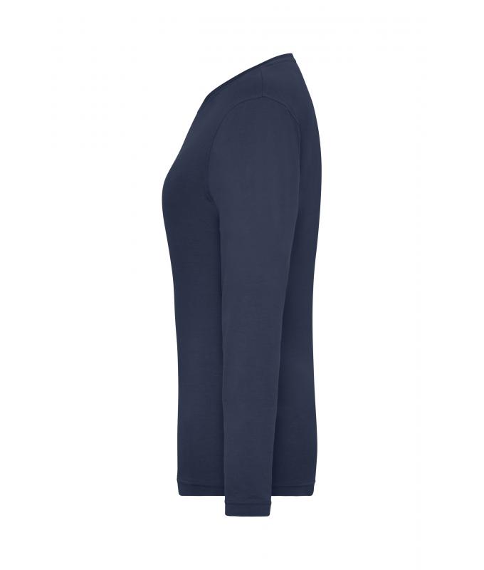 Damen Ladies' Stretch-Longsleeve Work - SOLID - OCS Standard Navy 8706