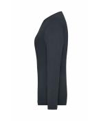 Damen Ladies' Stretch-Longsleeve Work - SOLID - OCS Standard Carbon 8706