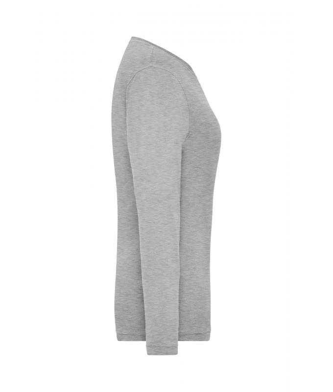 Ladies Ladies' Stretch-Longsleeve Work - SOLID - OCS Standard Grey-heather 8706