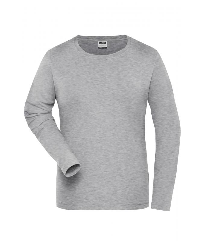 Ladies Ladies' Stretch-Longsleeve Work - SOLID - OCS Standard Grey-heather 8706
