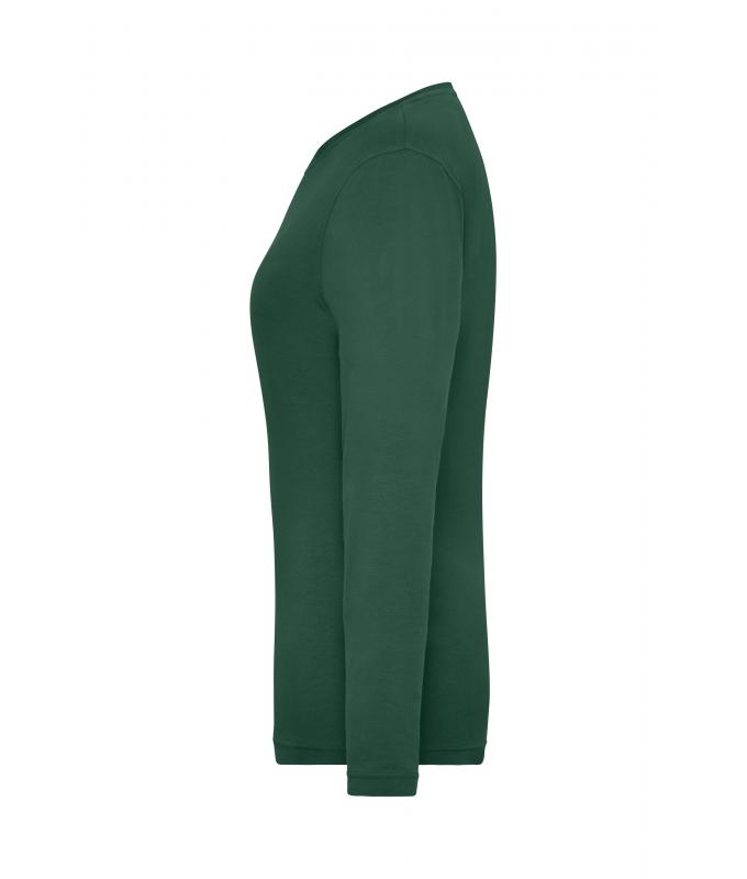 Damen Ladies' Stretch-Longsleeve Work - SOLID - OCS Standard Dark-green 8706
