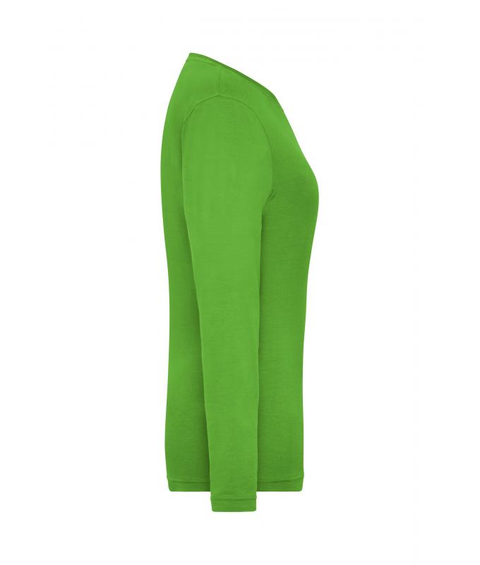 Damen Ladies' Stretch-Longsleeve Work - SOLID - OCS Standard Lime-green 8706