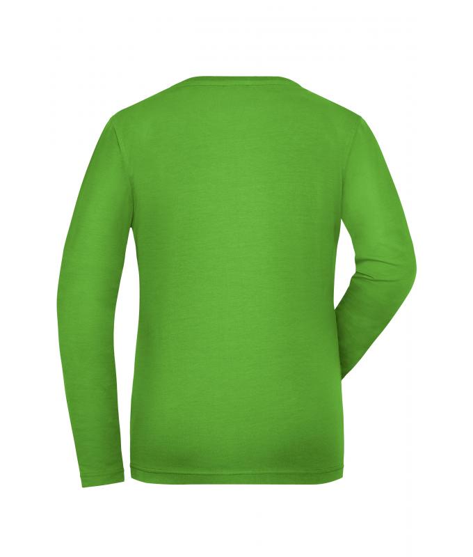 Damen Ladies' Stretch-Longsleeve Work - SOLID - OCS Standard Lime-green 8706