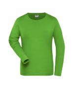 Damen Ladies' Stretch-Longsleeve Work - SOLID - OCS Standard Lime-green 8706