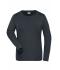 Damen Ladies' Stretch-Longsleeve Work - SOLID - OCS Standard Carbon 8706