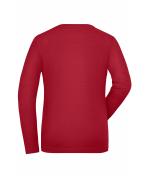 Damen Ladies' Stretch-Longsleeve Work - SOLID - OCS Standard Red 8706