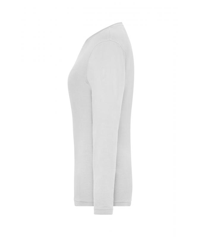 Damen Ladies' Stretch-Longsleeve Work - SOLID - OCS Standard White 8706