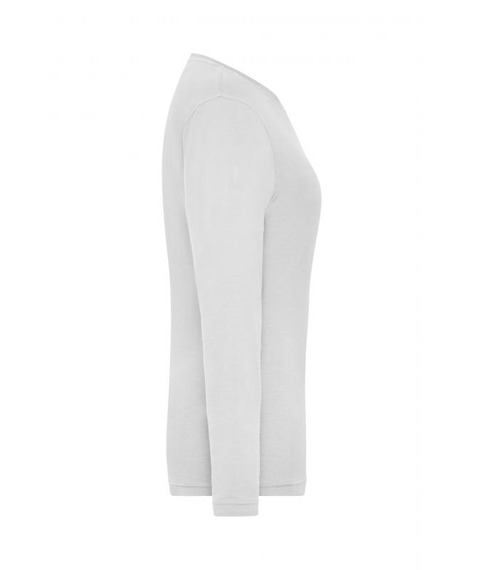Ladies Ladies' Stretch-Longsleeve Work - SOLID - OCS Standard White 8706