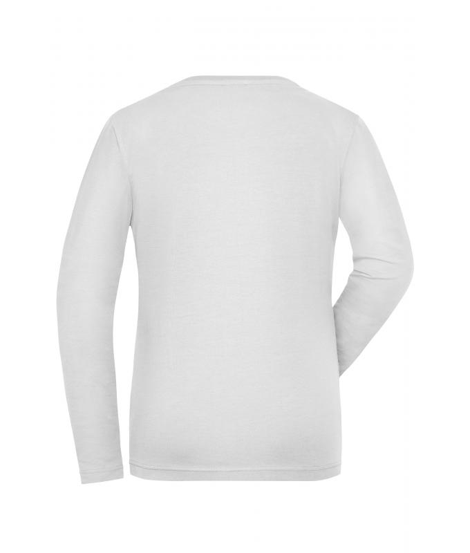 Ladies Ladies' Stretch-Longsleeve Work - SOLID - OCS Standard White 8706
