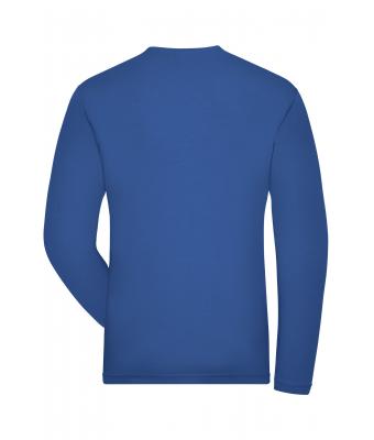 Men Men's BIO Stretch-Longsleeve Work - SOLID -   OCS Blended Royal 8705