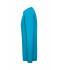 Men Men's BIO Stretch-Longsleeve Work - SOLID -   OCS Blended Turquoise 8705