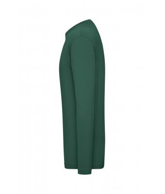 Men Men's BIO Stretch-Longsleeve Work - SOLID -   OCS Blended Dark-green 8705