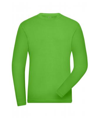 Men Men's BIO Stretch-Longsleeve Work - SOLID -   OCS Blended Lime-green 8705