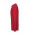 Men Men's BIO Stretch-Longsleeve Work - SOLID -   OCS Blended Red 8705