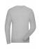 Herren Men's BIO Stretch-Longsleeve Work - SOLID - Grey-heather 8705