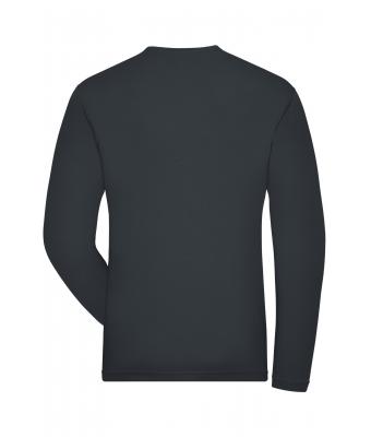 Herren Men's ORGANIC Stretch-Longsleeve Work - SOLID -   OCS Blended Carbon 8705