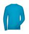 Herren Men's ORGANIC Stretch-Longsleeve Work - SOLID -   OCS Blended Turquoise 8705