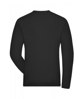 Herren Men's ORGANIC Stretch-Longsleeve Work - SOLID -   OCS Blended Black 8705