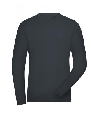 Herren Men's Stretch-Longsleeve Work - SOLID -   OCS Standard Carbon 8705