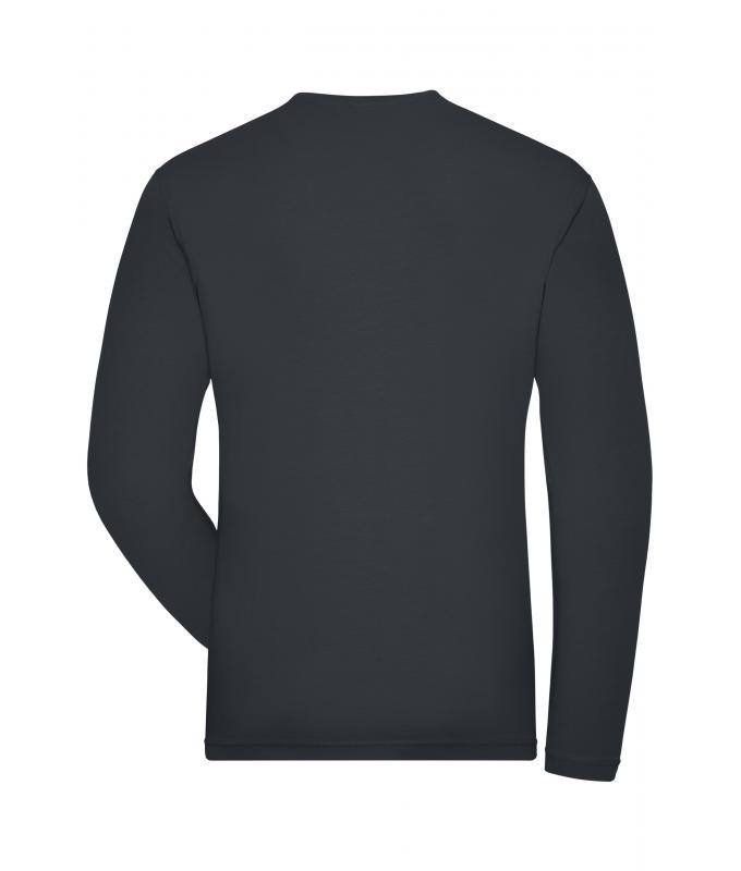 Herren Men's Stretch-Longsleeve Work - SOLID - OCS Standard Carbon 8705